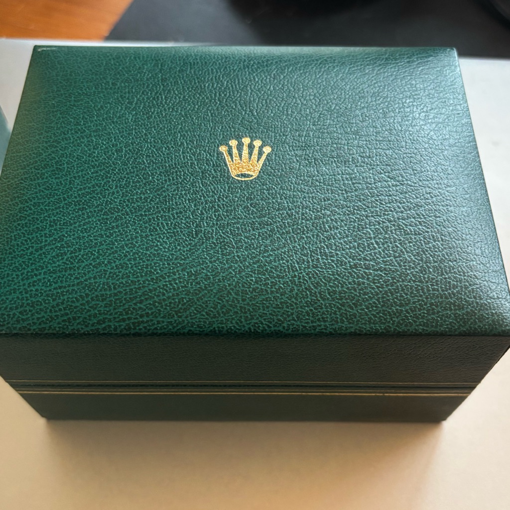 Vintage 1970s Rolex Green Leather Watch Box Vintage 1970s Rolex Green Leather Watch Box
